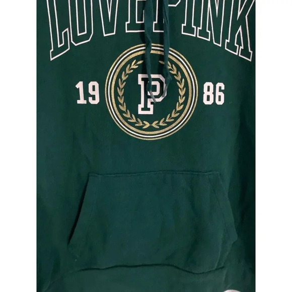 Victoria's Secret Pink Women Pullover Hoodie Sweatshirt Green Size Small - Picture 5 of 9